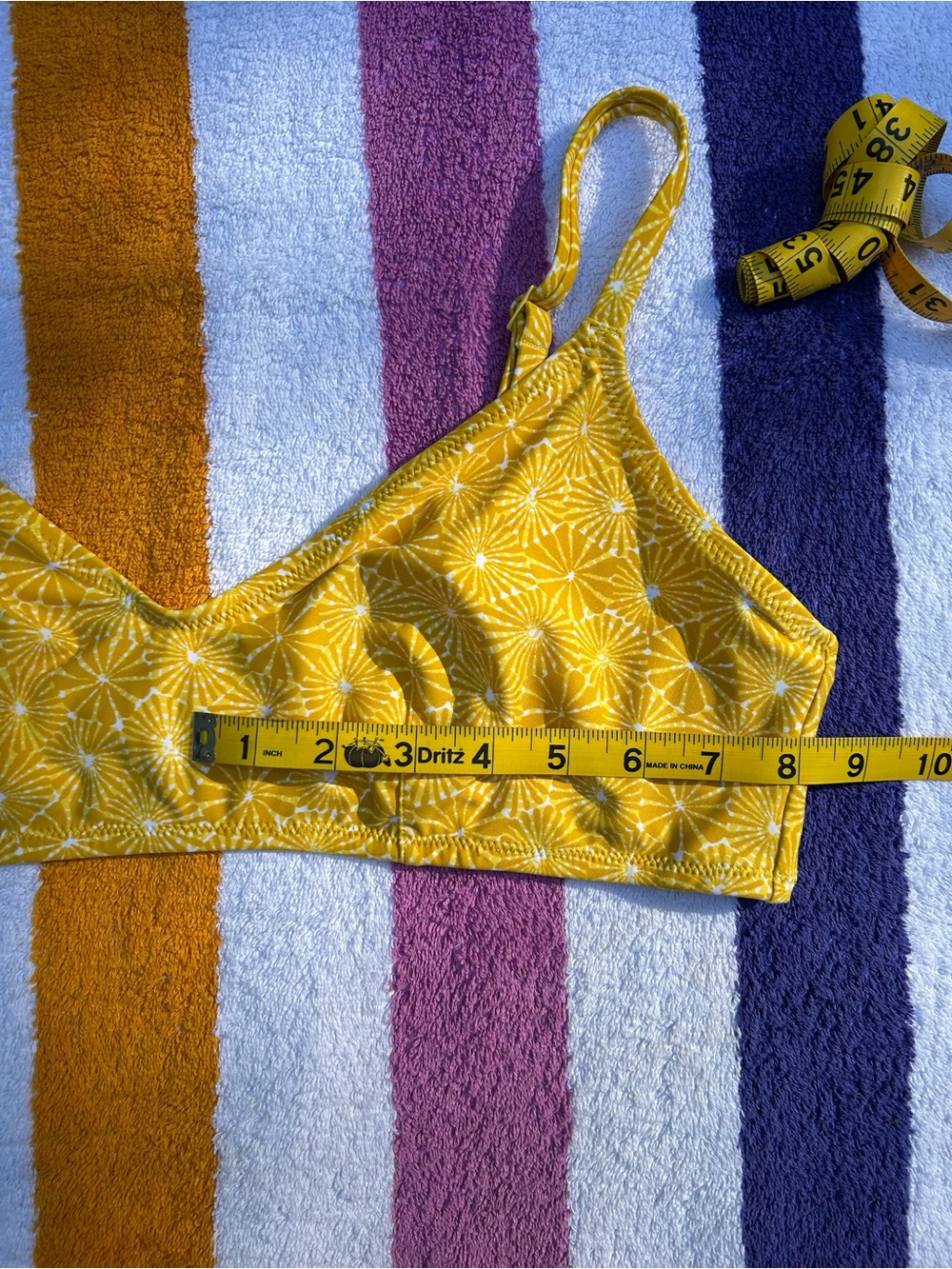 Aerie ‘Yellow Shock’ V Scoop Bikini Top ONLY | Size XL - Picture 8 of 10